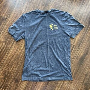 Fix Coffee + Bikes Gray Crew Neck Short Sleeve Tee